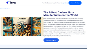 Usetorg - Premium Cashew Nuts Manufacturers