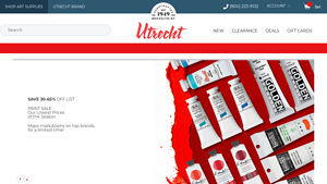 Utrecht Art Supplies - Artists' Oil Colors and Synthetic Sablette Brushes