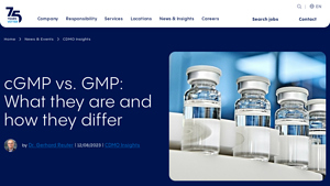 Vetter Pharma - cGMP Compliance