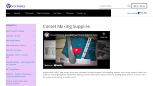 Vogue Fabrics - Corset Making Supplies