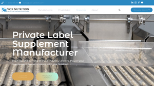 Vox Nutrition - Private Label Supplements