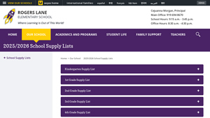 WCPSS - Kindergarten Supply List