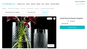 Jamali Floral & Garden Supplies - Wedding Decor & Lighting