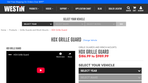 Westin Automotive - HDX Grille Guard