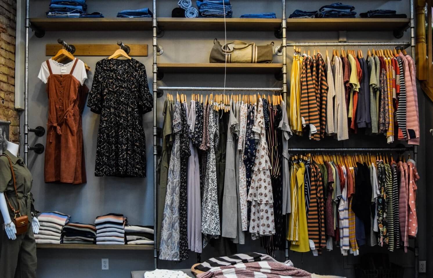 A stock image illustrating wholesale clothes vendors concepts