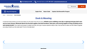 Wholesale Marine - Dock Supplies & Parts