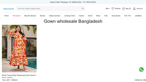 Gown Wholesale Bangladesh - Muslin Casual Wear Readymade Short Dress