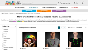 Windy City Novelties - LED Mardi Gras Velvet Jester Hat