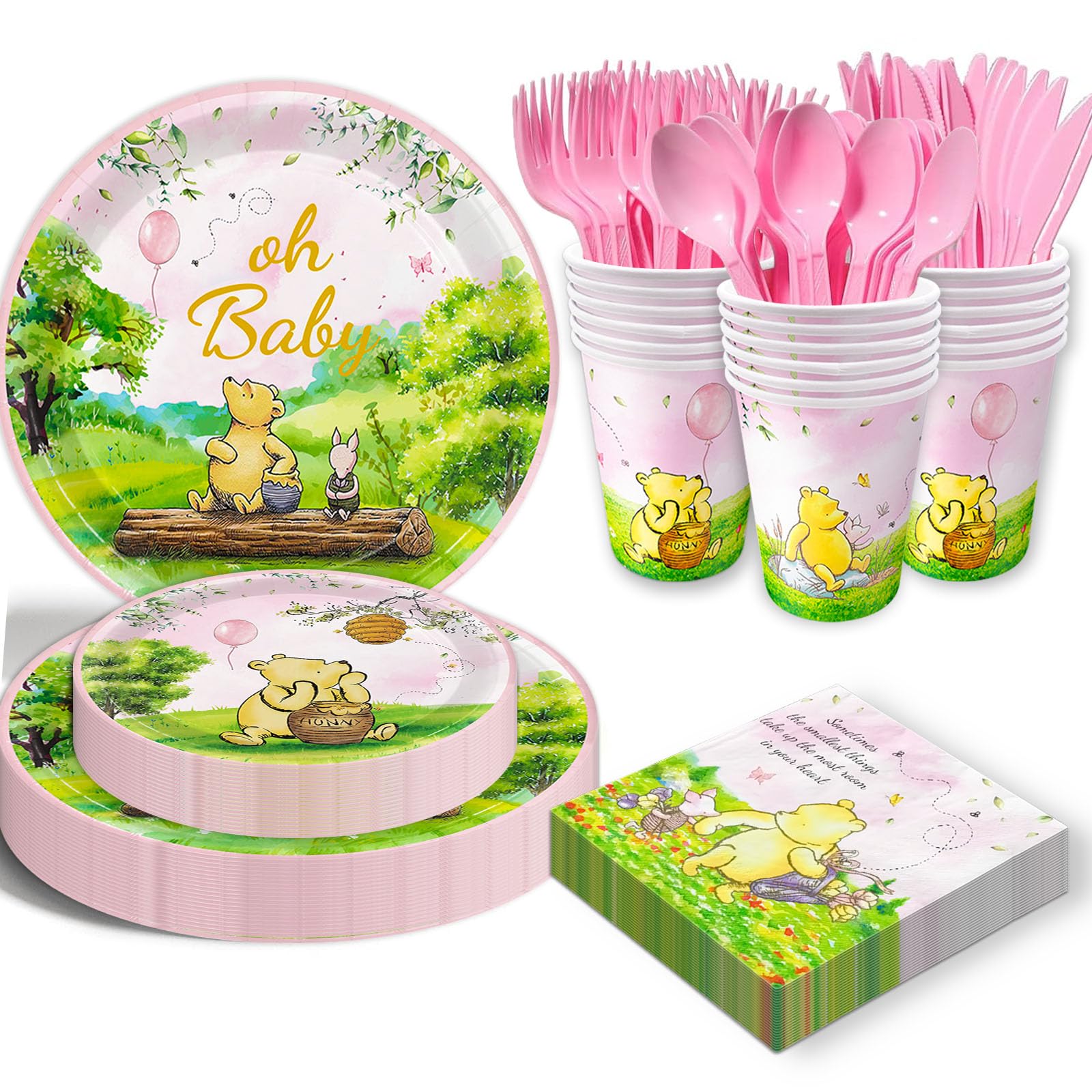 A stock image illustrating winnie the pooh birthday supplies concepts