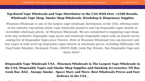 Wisemen Wholesale - Leading Vape Distributor