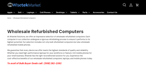 Wisetek Market - Wholesale Refurbished Computers