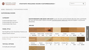 Woodland Manufacturing - Customizable Doors