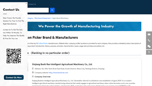 Top 10 Cotton Picker Manufacturers - Key Details