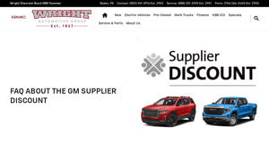 Wright Chevrolet Buick GMC - GM Supplier Discount
