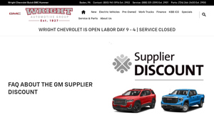 Wright Buick - GM Supplier Discount Program