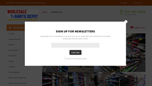 Wholesale T-shirt Depot - Key Products