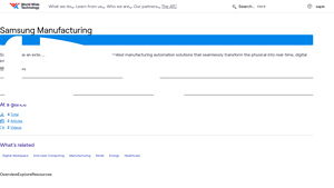 WWT - Samsung Mobility Stack for Manufacturing