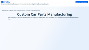 Xometry - Custom Car Parts Manufacturing