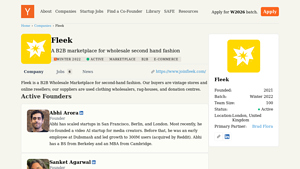 Fleek - B2B Wholesale Marketplace for Second-Hand Fashion