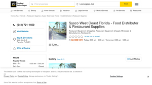 Sysco West Coast Florida - Fresh Food & Restaurant Solutions