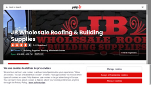 JB Wholesale Roofing - Building Supplies & Roofing Materials