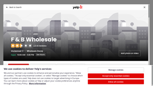 F & B Wholesale - Food and Beverage Supplies
