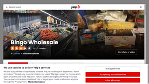 Yelp - Clean and Organized Wholesale Store