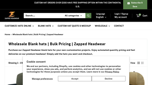 Zapped Headwear - Premium Blank Hats