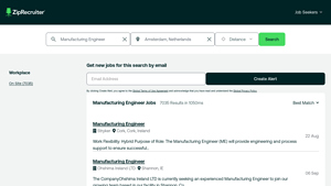 ZipRecruiter - Manufacturing Engineer Role