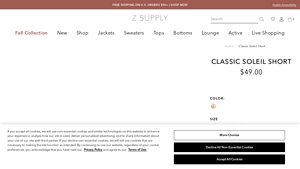 ZSupply - Classic Soleil Short