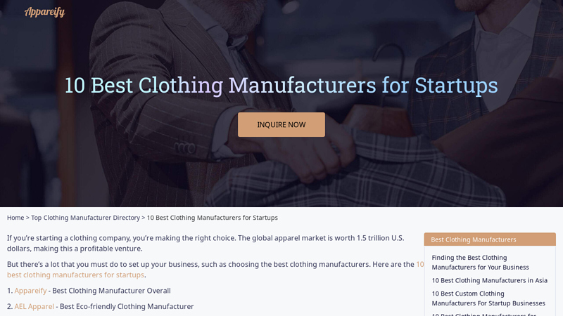10 Best Clothing Manufacturers for Startups (USA & Global)