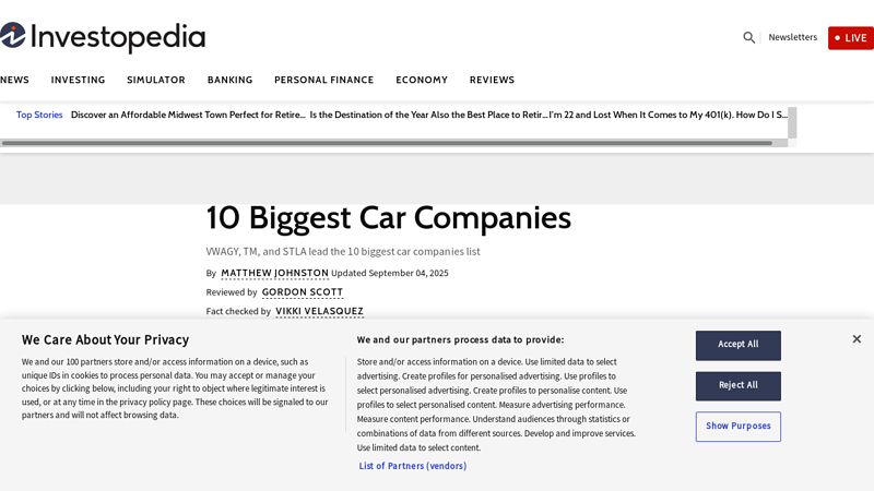 10 Biggest Car Companies