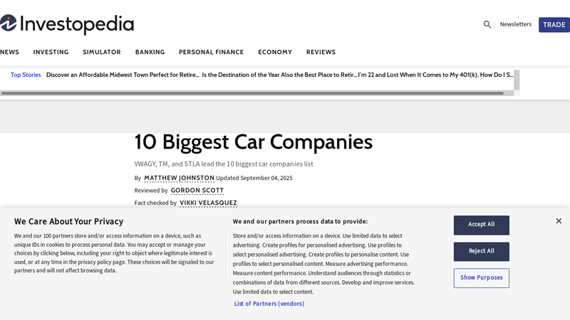10 Biggest Car Companies