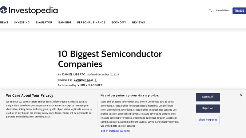 10 Biggest Semiconductor Companies