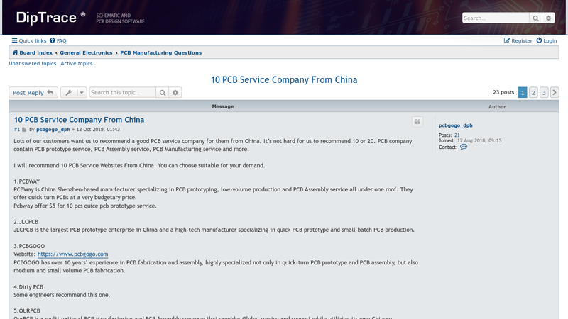 10 PCB Service Company From China