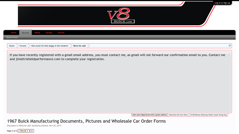 1967 Buick Manufacturing Documents, Pictures and Wholesale Car ...