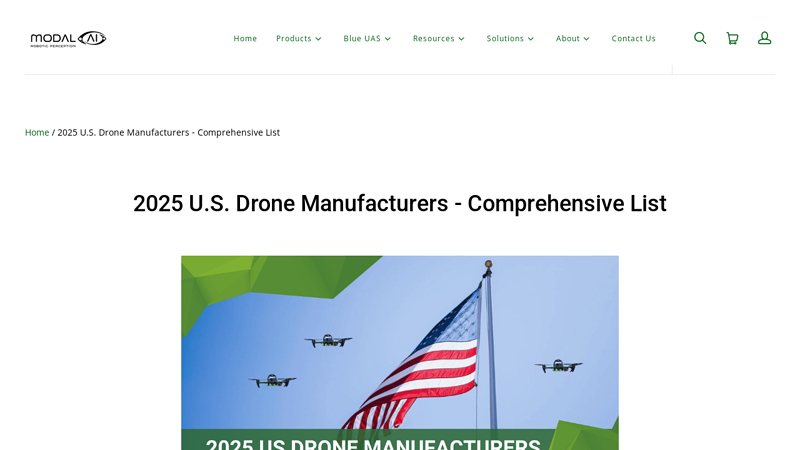 2025 U.S. Drone Manufacturers - Comprehensive List