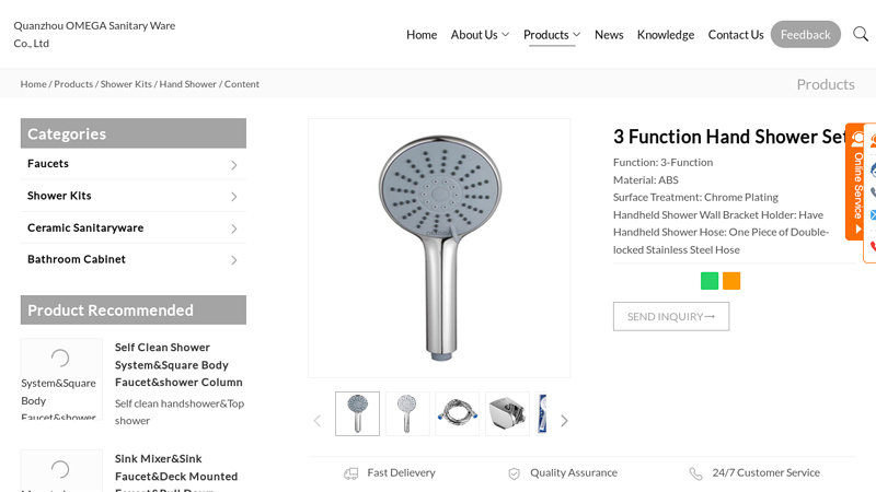 3 Function Hand Shower Set