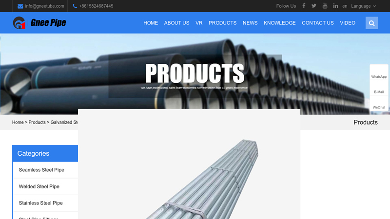 3 Inch Schedule 40 Galvanized Steel Pipe