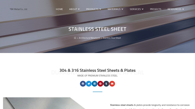 304 & 316 Stainless Steel Sheet & Plate Manufacturers