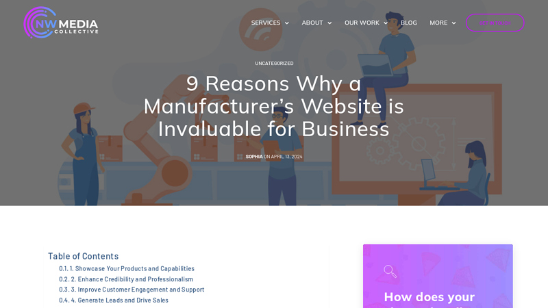 9 Reasons Why A Manufacturer's Website Is Invaluable For Business