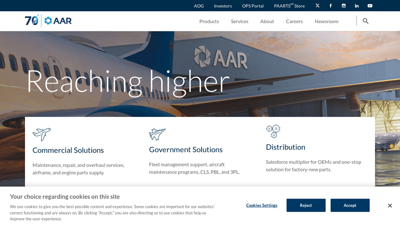 AAR is an independent provider of aviation services worldwide ...