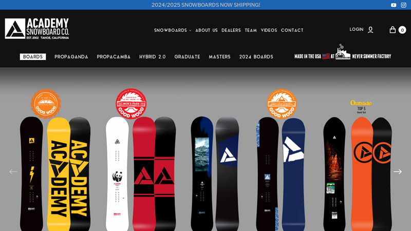 Academy Snowboards