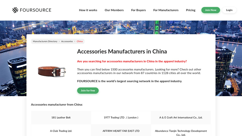 Accessories Manufacturers in China