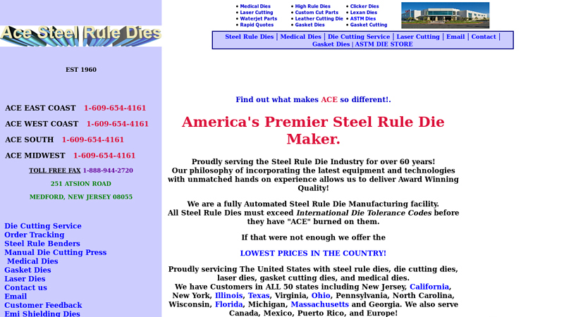 ACE Steel Rule Dies
