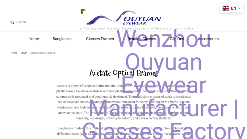 Acetate Optical Frames