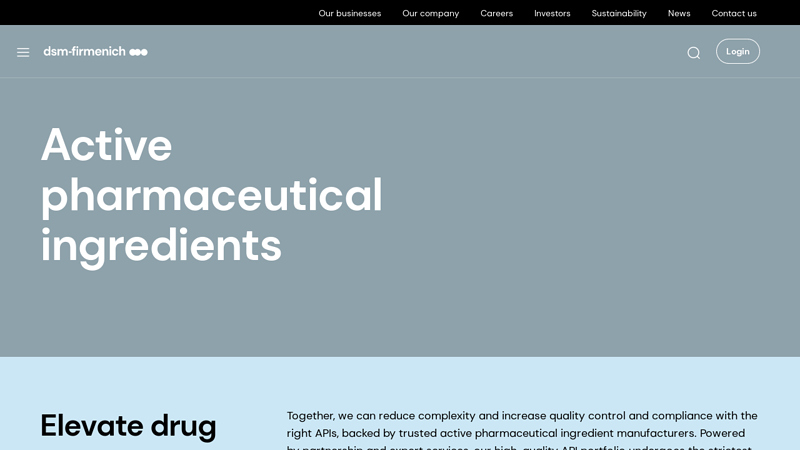Active pharmaceutical ingredients