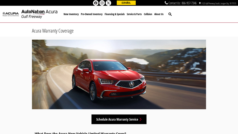 Acura Warranty Coverage