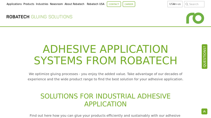 Adhesive Application Systems for the Industry