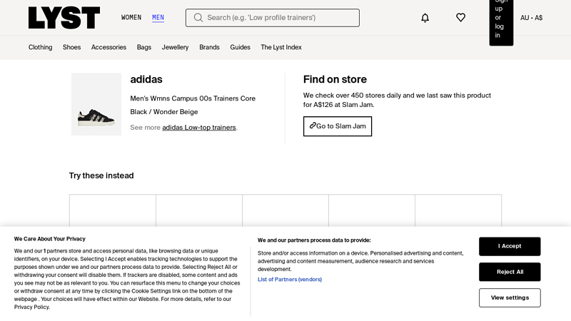 adidas Men's Wmns Campus 00s Trainers Core Black / Wonder Beige